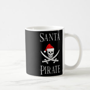 Santa Pirate Skull Schwerter WeihnachtsHat Bootfah Kaffeetasse