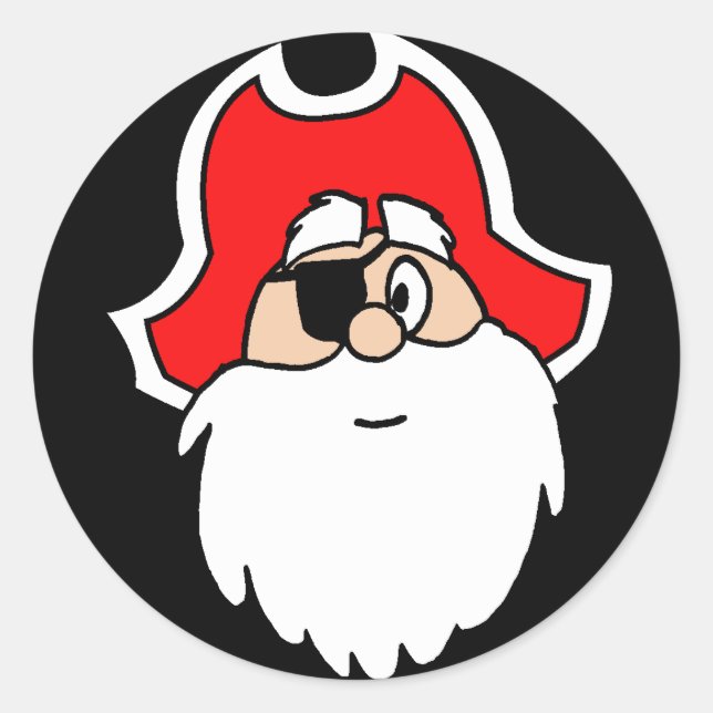 Santa Pirate Stickers (Vorderseite)