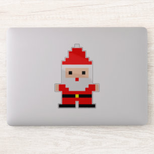Santa Pixel Art 1 individuell zugeschnittenes Viny Aufkleber