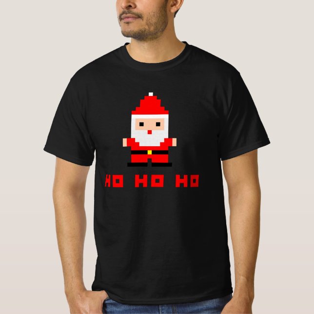 Santa Pixel Art 4 T-Shirt (Vorderseite)
