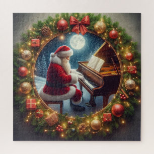 Santa Playing Piano Puzzle