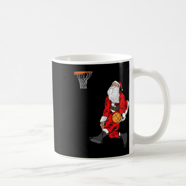 Santa Playing Sketll Slam Dunk Weihnachtsgeschenk Kaffeetasse (Rechts)