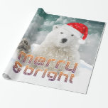 Santa Polar Bear | Beary Christmas Wrapping Paper Geschenkpapier<br><div class="desc">Santa Polar Bear | Beary Christmas Wrapping Paper Design.</div>