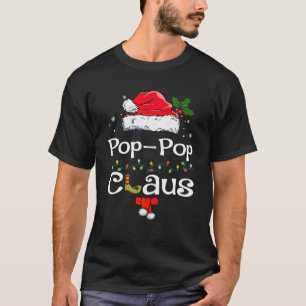 Santa Pop Pop Claus Weihnachts-Matching Familie Ko T-Shirt