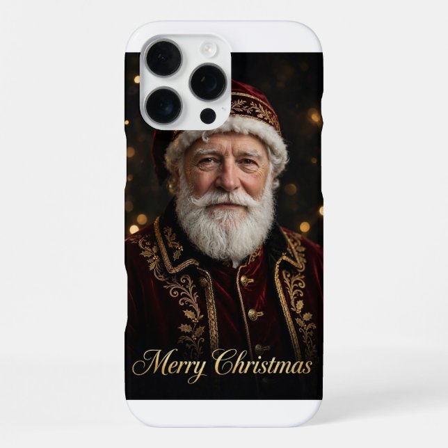 Santa-Porträt iPhone 16 Pro Max Hülle (Rückseite)