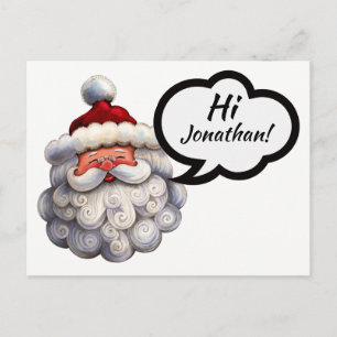 Santa Post Card Feiertagspostkarte