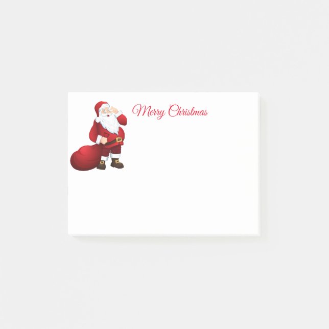 Santa Post it Notes Post-it Klebezettel (Vorderseite)