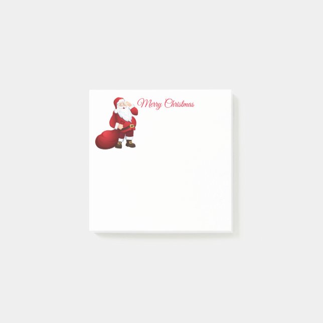 Santa Post it Notes Post-it Klebezettel (Vorderseite)