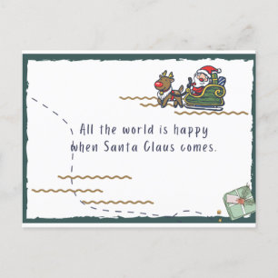 Santa Postkarte