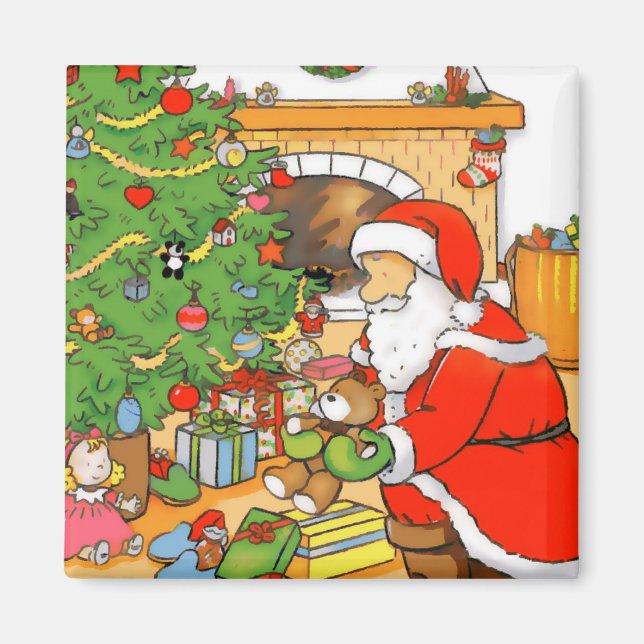 Santa präsentiert Magnet (Vorne)