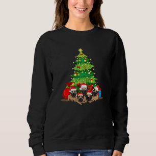 Santa Pug Hund Weihnachten Fröhliche Pugmas Xmas B Sweatshirt