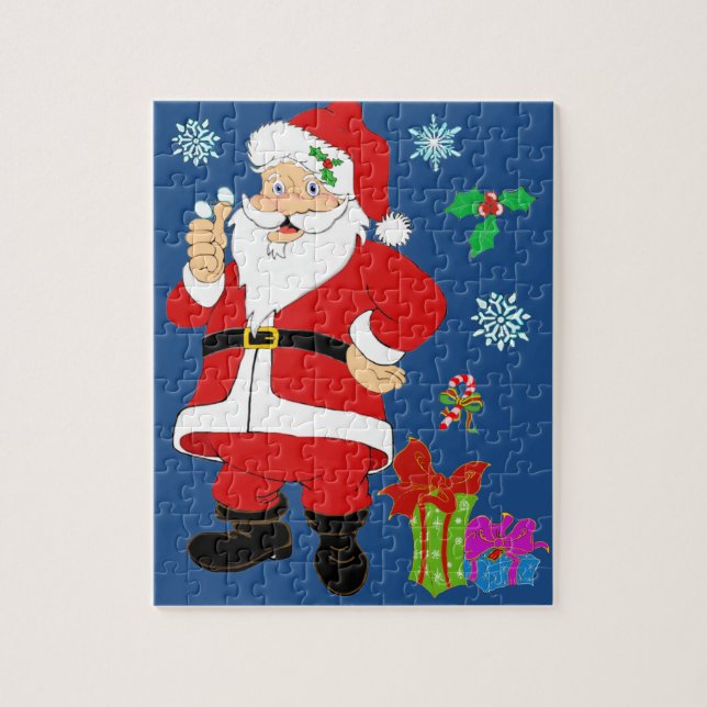 Santa Puzzle lächeln (Vertikal)