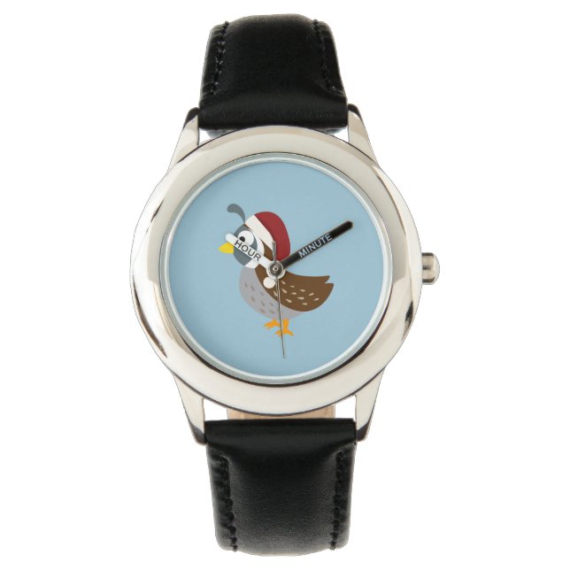 Santa Quail Armbanduhr (Vorderseite)
