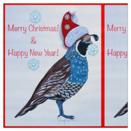 Santa Quail Stoff