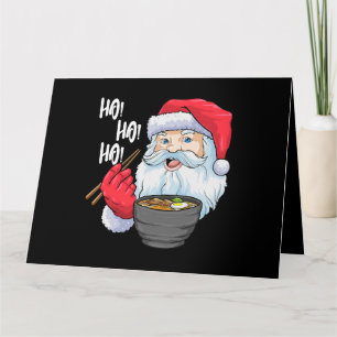 Santa Ramen Nudeln Lustiges Weihnachten Japanische Karte