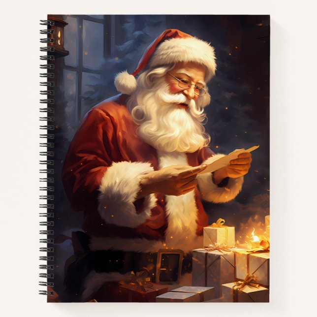 Santa Reading Notizbuch (Vorderseite)