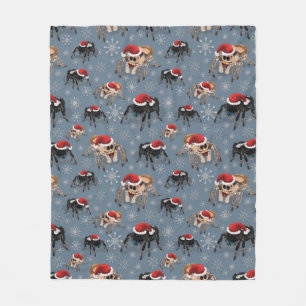 Santa Regal Jumping Spider Phidippus Regius Fleecedecke