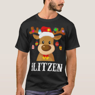 Santa Reindeer Blitzen Xmas Gruppenkostüm T-Shirt