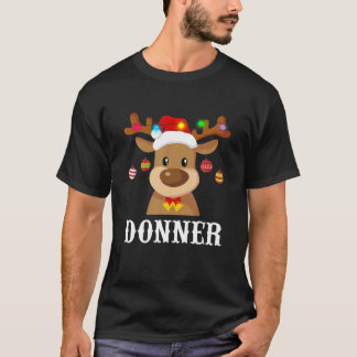 Santa Reindeer Donner Xmas Group Kostüm T-Shirt