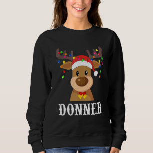 Santa Reindeer Donner Xmas Gruppenkostüm Sweatshirt