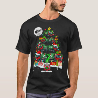 Santa Reindeer Elf Garbage Trucks Xmas Tree Gnome  T-Shirt