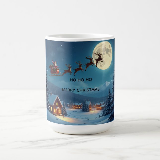 Santa Reindeer Moon Tasse (Mittel)