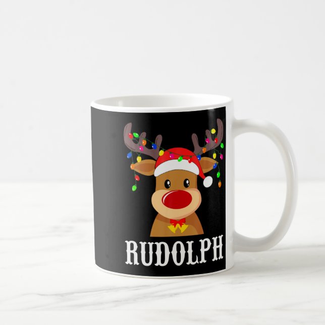 Santa Reindeer Rudolph Xmas Group Costume  Kaffeetasse (Rechts)