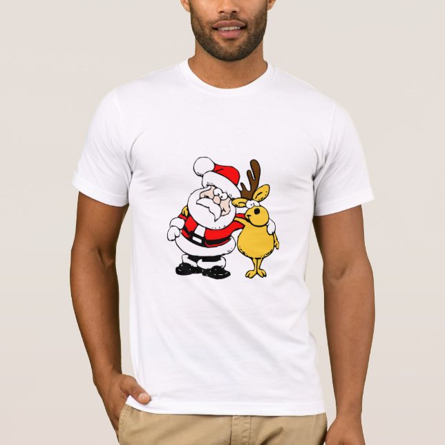 Santa & Reindeer T - Shirt (Vorderseite)