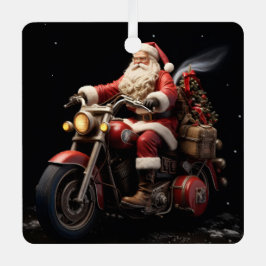 Santa reitet auf einem Harley Weihnachtsschmuck