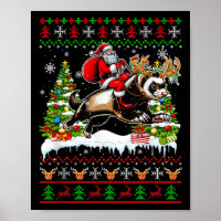 Santa Reittier Frettchen Weihnachten Kinder Famili