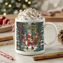 Santa Rentier Band Rockin' Weihnachten