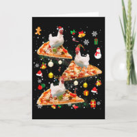 Santa-Rentier-Elf-Huhn-Reit-Pizza-Weihnachten-Gala