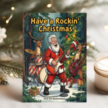 Santa-Rentier-Rock-Weihnachtsband