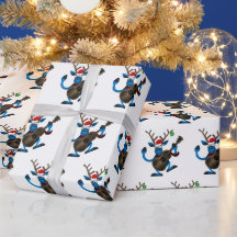 Santa Rentiere spielt Gitarre