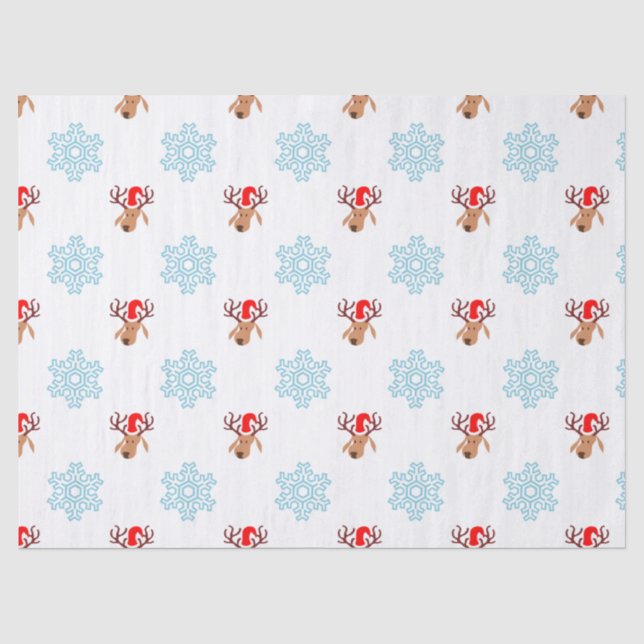 Santa-Rentierpapier Seidenpapier (Vorderseite)