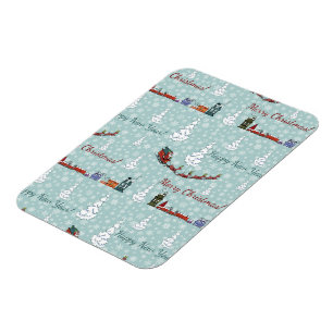 Santa-Rentierteam Magnet