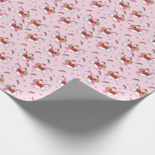 Santa Ria niedliches Rosa Geschenkpapier