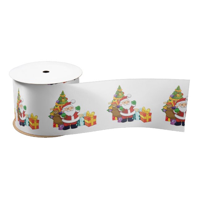 Santa Ribbon Satinband (Spule)