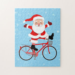 Santa rides a Bicycle Puzzle