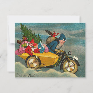 Santa Rides ein Motorrad - Weihnachten