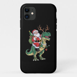 Santa Riding Dinosaur T-Rex Weihnachtsfeiertag Case-Mate iPhone Hülle