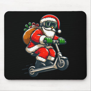 Santa Riding Scooter Weihnachts-Pajama für Kleinki Mousepad