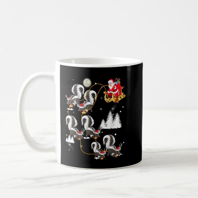 Santa Riding Skunk Kaffeetasse (Links)