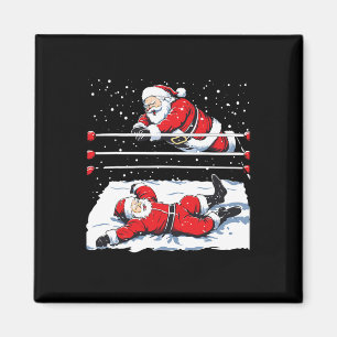 Santa Ringkampf Liebhaber Ringkämpfer Weihnachten Magnet
