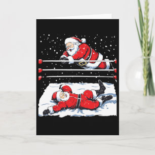 Santa Ringkampf Liebhaber Wrestler Weihnachten Xma Karte