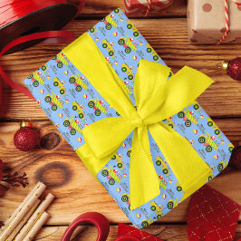 Santa Rite auf Dump Truck und Bulldozer Blue Fleecedecke