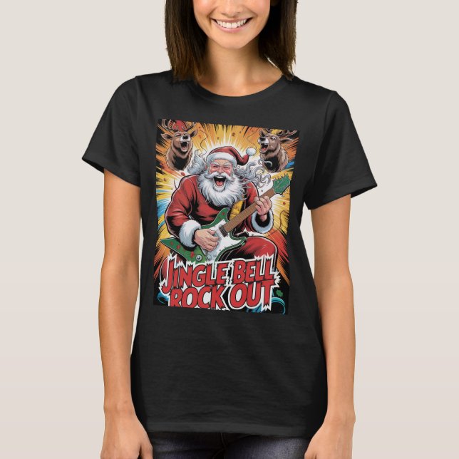 Santa Rockstar T-Shirt (Vorderseite)