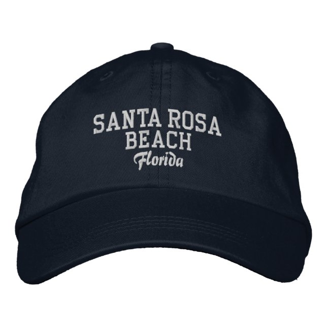 Santa Rosa Beach bestickt Florida Baseball Hat Bestickte Baseballkappe (Vorderseite)