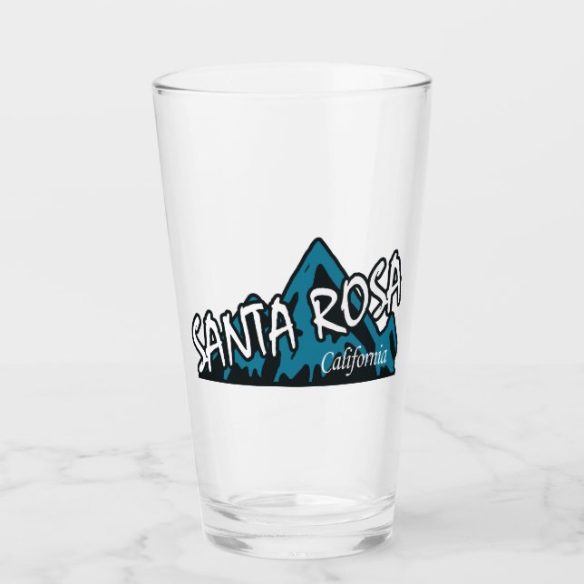 Santa Rosa California Glas (Vorderseite)