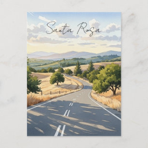 Santa Rosa California Reise Postkarte